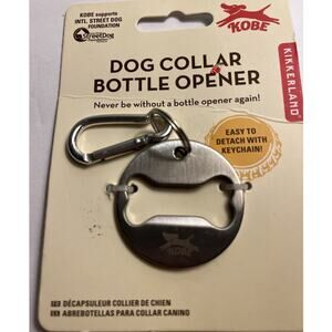 Bottle Opener Carabiner Bone Shaped - Keychain  Dog Collar Hook Kobe Kikkerland